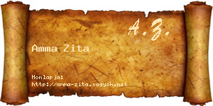 Amma Zita névjegykártya